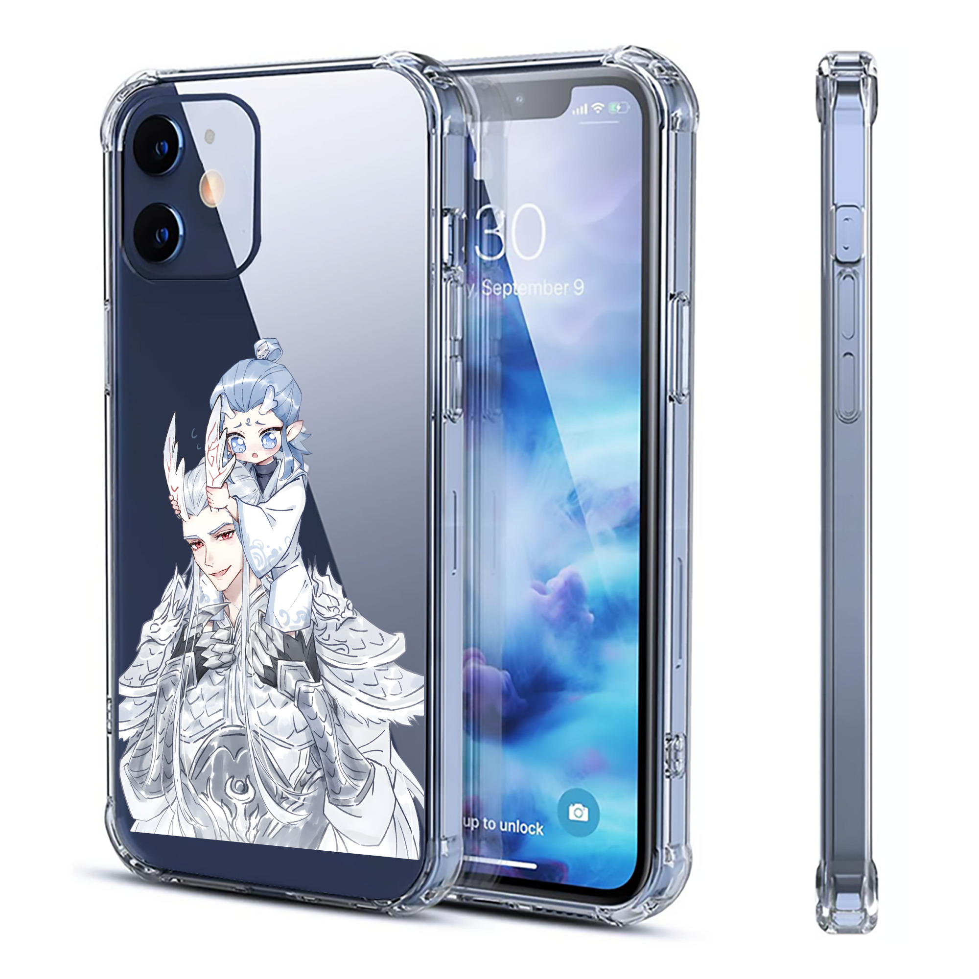 （画像用） Ne Zha 2 ナタ 魔童の大暴れ 【iPhone 12シリーズ対応】透明スマホケース（クリアソフトケース）